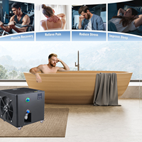 Refroidisseur d'eau ZT 1hp pour bain de glace pour athlètes, refroidisseur de bain de glace pour athlètes avec filtre 220v/110V, machine à bain de glace à circulation d'eau