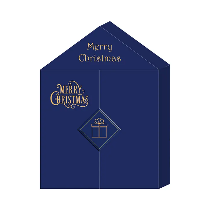 क्रिसमस कैलेंडर पैकेजिंग बॉक्स के लिए पैटर्न मुद्रण योग्य उलटी गिनती क्रिसमस उपहार क्रिसमस छोटे बॉक्स