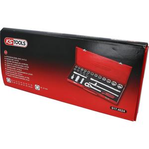 KS TOOLS Jeu de douilles 1/2 ", 24 pièces hexagonales - Product Image 4