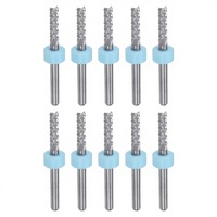 Fraise à queue RUIMENG OEM 3,175 mm en carbure monobloc pour routeur CNC, outils de gravure, fraiseuse de circuits imprimés 12 mm