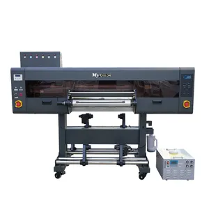 Stampante per adesivi con pellicola uv dtf da rotolo a rotolo 2 in 1 da 60cm con laminatore 2022 nuova tecnologia di stampa