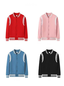 Biểu Tượng Tùy Chỉnh Mềm Vải Người Đàn Ông Của Thể Thao Áo Khoác Varsity Áo Khoác Bóng Chày Áo Khoác Với Lông Cừu Bên Trong Sinh Viên Bóng Chày Áo Nỉ - Product Image 4