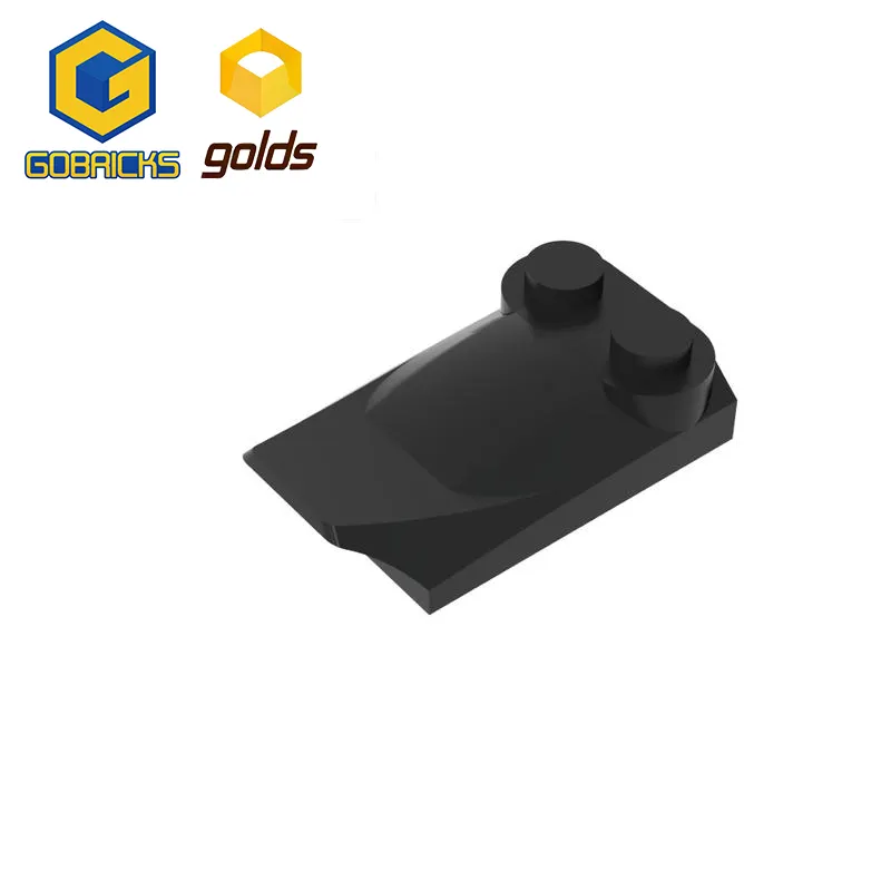 [Gobricks] GDS-M018 Wholesale Building block LDD 47456 Wedge Curved 2x3x2.3 Two Studs Wing End