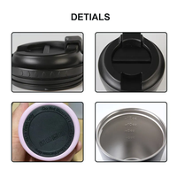 Gobelets isolés chauds de 12oz avec doublure Cremic Tasse à café de voyage Tasse à vide en acier inoxydable Gobelet à café à double paroi réutilisable