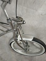 Sepeda Lowrider 20 Inch Rangka Krom Garpu Springer Jok Banana Stang Tinggi Cruiser Chopper Retro Klasik Low Rider