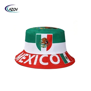 Sombrero de Doble Capa con Estampado de Bandera para Fanáticos del Fútbol Mundial, Unisex, para Hombres y Mujeres - Product Image 1