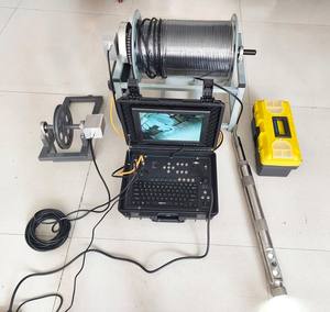 Wasserdichte Rohrbohrkamera für Größere Rohre bis 3 Zoll 500m Elektrische Winde 55mm Doppelkamera CCD-Sensor IP68-Zertifiziert 1 Jahr - Product Image 1