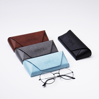 Vente en gros Logo personnalisé Boîte de rangement pour lunettes en cuir PU Grand cadre Étui à lunettes de soleil pour lunettes de lecture Étuis à lunettes Sacs