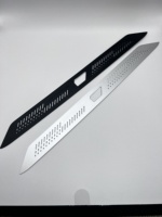 Placa de identificación de aluminio Placa de identificación Espacios en blanco Metal anodizado Rectángulo personalizado Cepillado Liso Europa Logotipo de marca de metal personalizado Estampado