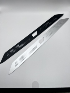 Nhôm Tên tấm tên nơi khoảng trống Anodized Kim Loại Tùy chỉnh hình chữ nhật chải đồng bằng Châu Âu tùy chỉnh Kim Loại Logo thương hiệu dập - Product Image 3