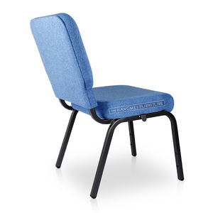 Nouvelle chaise d'église empilable en métal de Chine en gros et coussins de dossier de moule - Product Image 5