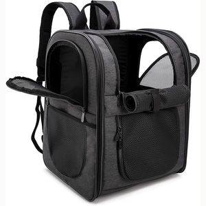 Échantillon gratuit Sac pour chat et petit chien, Deluxe, Noir, Extensible en haut, Approuvé par les compagnies aériennes, Transporteurs de cabine garantis - Product Image 4