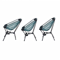 Chaise de plage pliable portable moderne et légère Hangrui Premium, pieds Saber en alliage d'aluminium, maille haute densité, mobilier d'extérieur