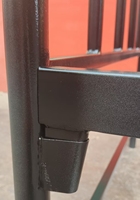Cadre de lit en métal pliable robuste et antirouille avec tête de lit - Installation facile - Plusieurs tailles disponibles pour salon, hôtel et dortoir