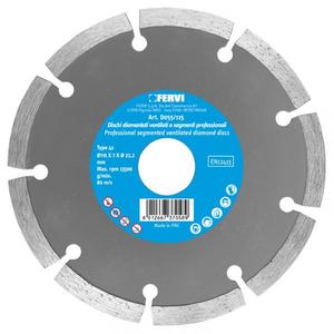 FERVI - D055/180 Disques diamantés ventilés segmentés professionnels-EAN 8012667370596 DISQUES DE COUPE ABRASIFS - Product Image 1