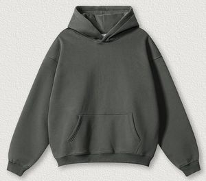 Ensembles de sweats à capuche unisexes en molleton vierge de haute qualité, coupe oversize, pour l'hiver, style streetwear, personnalisables, écologiques, avec poche 52% - Product Image 3