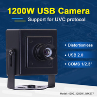 Cámara de Visión Artificial Industrial HD de 4200 12MP con Sensor CMOS IMX577 de 6 mm y 60 Grados sin Distorsión, 120 fps, USB2.0, Sin Controladores, M12