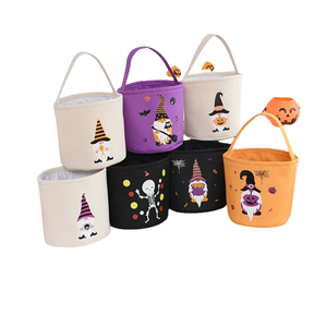 Cesta de Halloween para Niños, Decoraciones Coloridas para Cubos de Halloween - Product Image 1