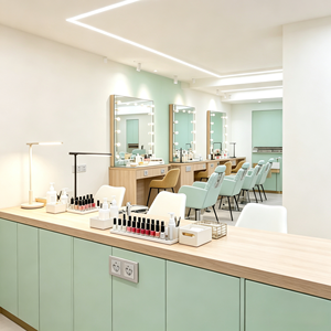 Ensemble de meubles sur mesure pour salon de manucure, meubles de salon de beauté, vitrines, design d'intérieur, aménagement clé en main - Product Image 1
