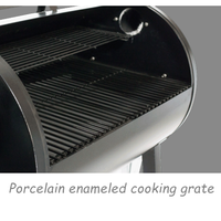 Barbecue à charbon de bois avec chariot mobile, vente chaude, roues jumelées, grand modèle, charbon de bois en granulés