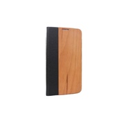 Étui de téléphone portable en bambou de haute qualité, anti-traces de doigts, avec porte-cartes intégré, design professionnel et gaufrage