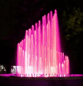 Custom New Design Outdoor Park Dekoration Tanz brunnen mit Musik DMX LED-Licht