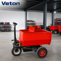 Chariot de manutention électrique télécommandé avec structure en acier pour les chantiers de construction, équipement de transport industriel