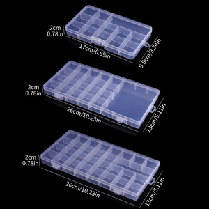 pp Bead Accessories Plastic <strong>Small</strong> Transparent Jewelry Desktop Parts <strong>Storage</strong> <strong>Box</strong> Clear Plastic <strong>Storage</strong> <strong>Box</strong> With Dividers - Product Image 1