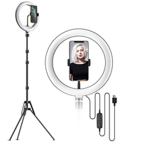 2024 Apexel Ring Light 26cm avec trépied 10 pouces Selfie Ring Light Beauty Fill Light pour la diffusion en direct