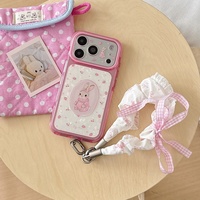 Nouvelle coque de téléphone anti-chute lapin fraise pour iPhone 18 Pro Max 17 16 15, créative et mignonne pour fille