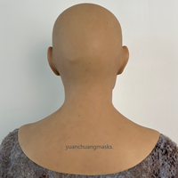 Masques réalistes en silicone souple et élastique, fabriqués à la main en usine, pour jeunes hommes élégants, accessoires de tête pour films, cosplay, Halloween et fêtes.