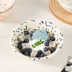 Tazones de Cerámica <span class=keywords><strong>con</strong></span> Esmalte de Color, Ecológicos, para el Regreso a Clases, para Sopa, <span class=keywords><strong>Arroz</strong></span>, <span class=keywords><strong>Avena</strong></span>, Postre, Vajilla, Regalos, Artículos de Mesa - Product Image 3