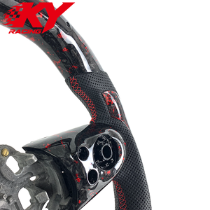 Volant sport LED en fibre de carbone forgée rouge personnalisé, adapté aux Mini F54 F55 F56 F57 F60 Cooper S R56 R57 R58 R60 - Product Image 2