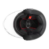 Casque de moto demi-visage à double visière