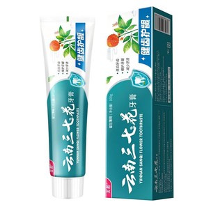 Pasta de dientes Yunnan Sanqi Flower 100g Blanqueadora para el cuidado dental de adultos - Product Image 1