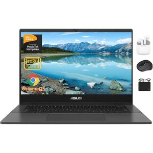 Portátil Chromebook al por Mayor, Pantalla FHD Antideslumbrante de 14 Pulgadas, 8 Núcleos MediaTek Kompanio 520, 4 GB de RAM, 128 GB eMMC, para Estudiantes y Negocios 2024 - Product Image 1