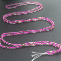 Vente en gros en vrac rose africain 50 pouces Plus Size Tie on Waist Beads on Cotton Thread String Non Elastic Belly Chain Jewelry