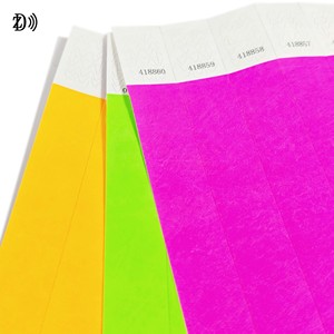 방수 13.56MHz 1K RFID 종이 팔찌 사용자 정의 인쇄 일회용 Tyvek FM11RF08 RFID 팔찌 - Product Image 6