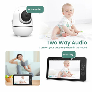 Monitor de bebé de vídeo de pantalla grande inalámbrico HD de 7,0 pulgadas con temperatura, cámara de Audio bidireccional, visión nocturna, niñera - Product Image 6