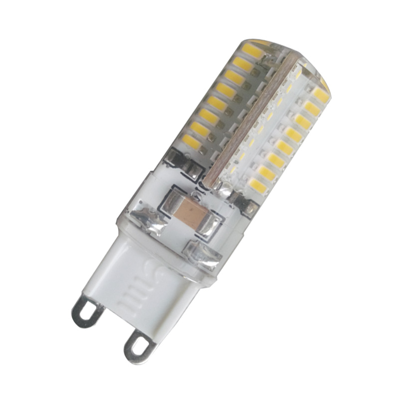 Dimmable g9 एलईडी प्रकाश का नेतृत्व किया 3w सिलिकॉन बल्ब प्रकाश 110v 230v एलईडी g9 एलईडी g4 g9 का नेतृत्व किया 3w दीपक सॉकेट एडाप्टर सीई rohs