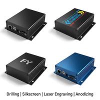Caja de Aluminio Extruido Personalizada de 103x33x100mm, Anodizada, con Orificios de Montaje para Proyectos de PCB