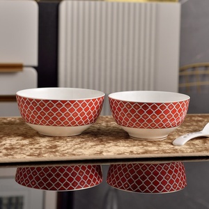 Juego de Vajilla de Porcelana China de Lujo de Alta Calidad con Diseño de Estrella Europea Rosa, 24 Piezas, con Logotipo Personalizado para Hotel - Product Image 3