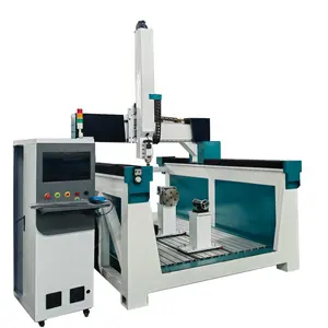 Eixo de 4 eixos girando -90 a +90 e mesa rotativa em mandril Máquina CNC de 4 eixos para EPS