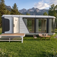Maison capsule spatiale de haute qualité, maison préfabriquée de luxe en conteneur, villa modulaire mobile pour la vie en plein air et les projets hôteliers