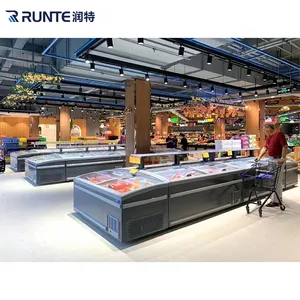 मांस ग्लास दरवाजा फ्रीजर दुकान सुपरशॉप द्वीप फ्रीजर चिकन मांस मछली समुद्री भोजन के लिए - Product Image 3