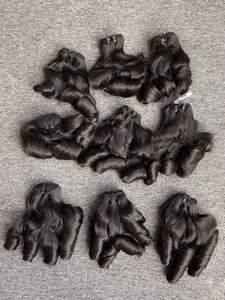 Bouncy Curls Remy Hair Trame Machine Double Trame Vierge Cuticule Alignée Bouclés Vietnamiens Extensions de Cheveux Humains Bundles - Product Image 2