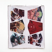 Anime Jacquard Tapisserie Tissu Tissé Premium Color-Woven Custom Design use for Streetwear & Fashion Apparel
