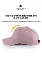 Gorra de béisbol unisex de verano de 6 paneles de pana, poliéster/algodón, con hebilla metálica, protección solar suave, parte superior profunda, visera ancha y letras comunes.