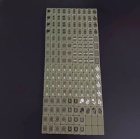 Tapis de Mahjong Moderne Premium en Acrylique Antidérapant, Résistant à l'Eau et Lavable, Motif Floral pour 4 Joueurs, Divertissement à Domicile