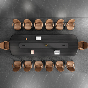 <b>Office</b> Meeting Furniture Big Conference <b>Table</b> Design Meeting Room Desk Solid Wood Long Conference <b>Table</b> - Product Image 3